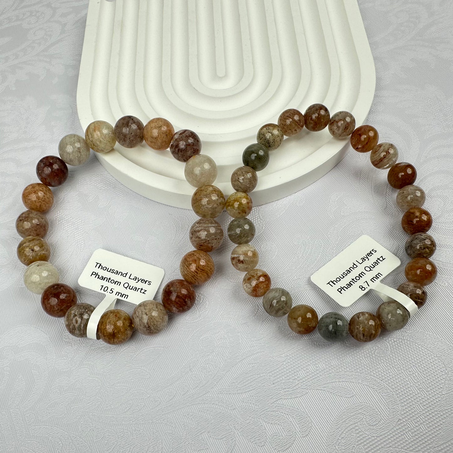 Thousand Layer Phantom Quartz Bracelet