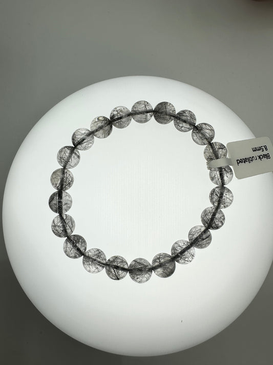 Black Rutilated Bracelet
