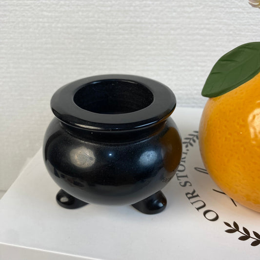 Black Obsidian Witch Tripod