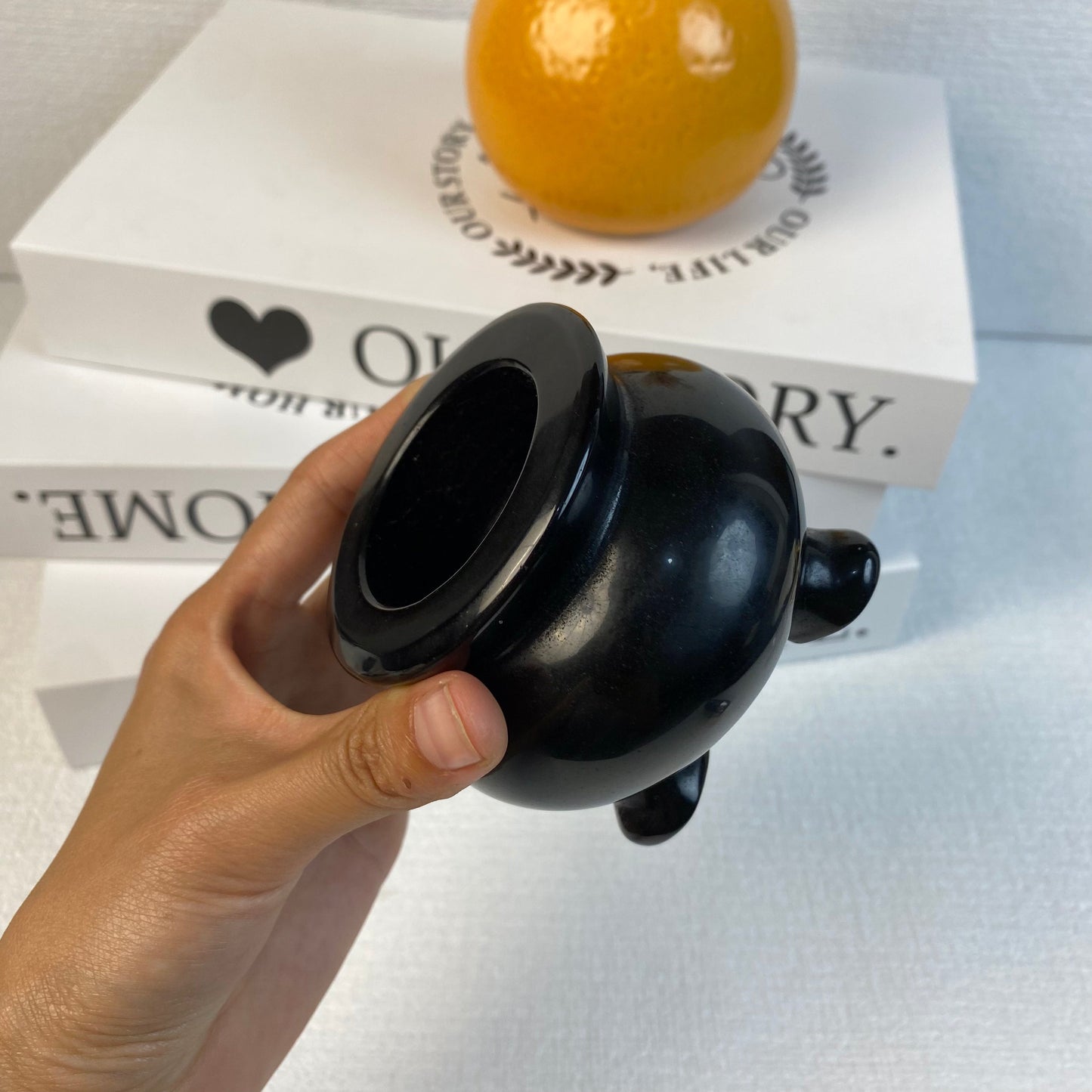 Black Obsidian Witch Tripod