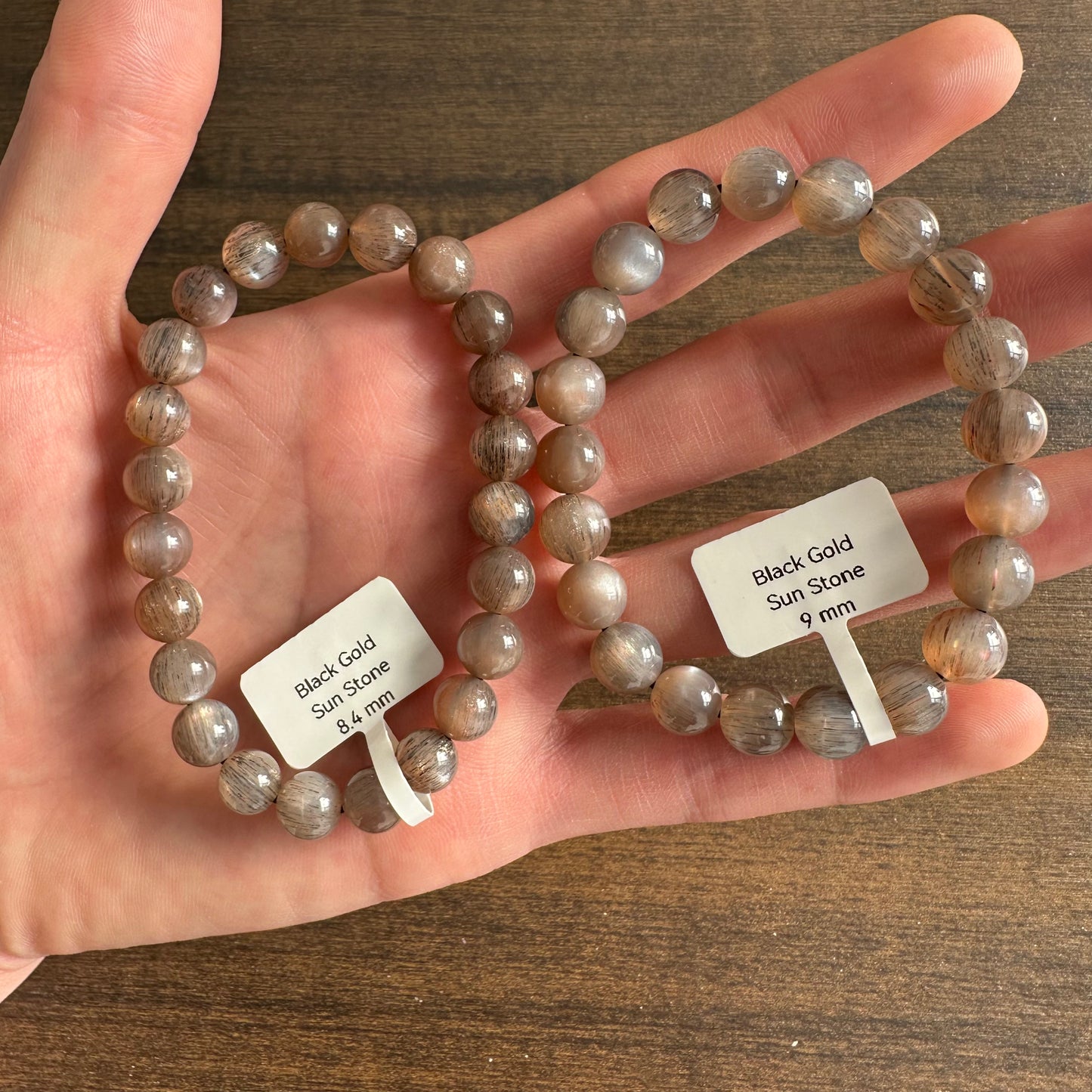 Black Gold Sunstone Bracelet