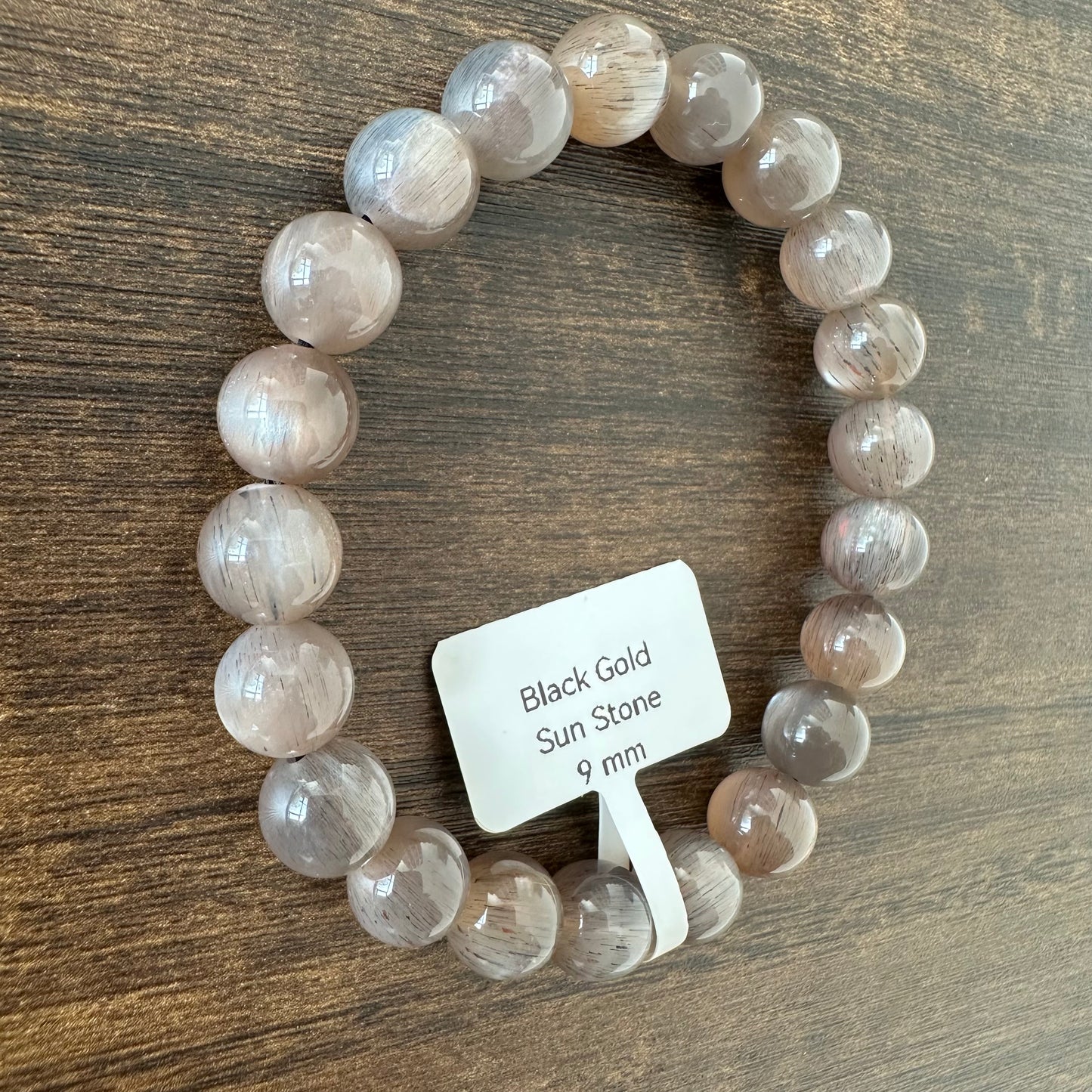 Black Gold Sunstone Bracelet