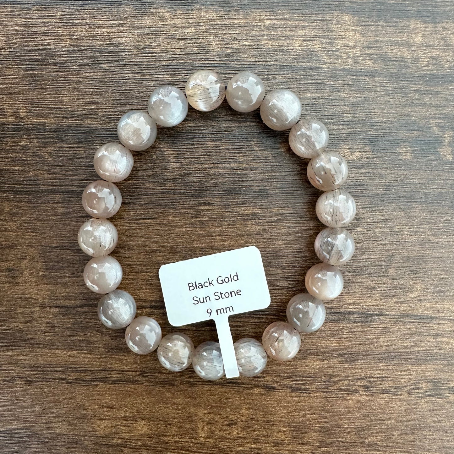 Black Gold Sunstone Bracelet