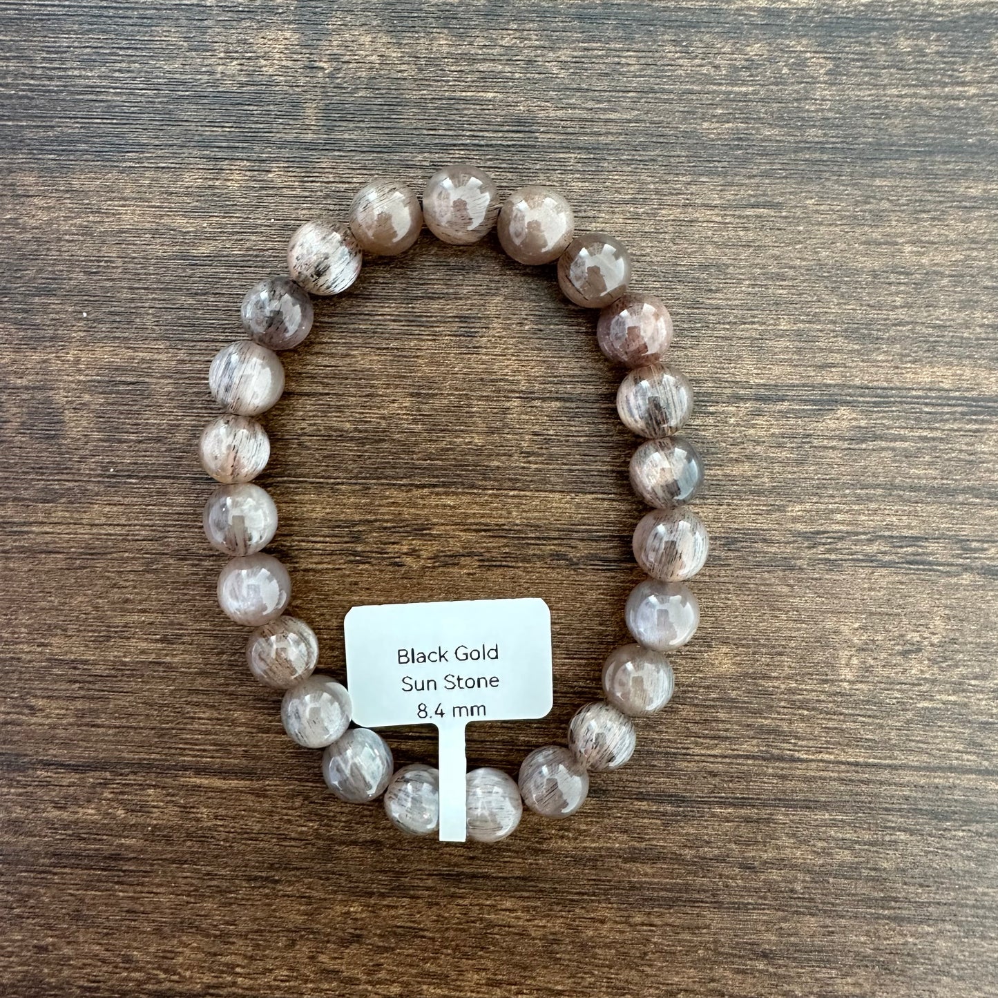 Black Gold Sunstone Bracelet