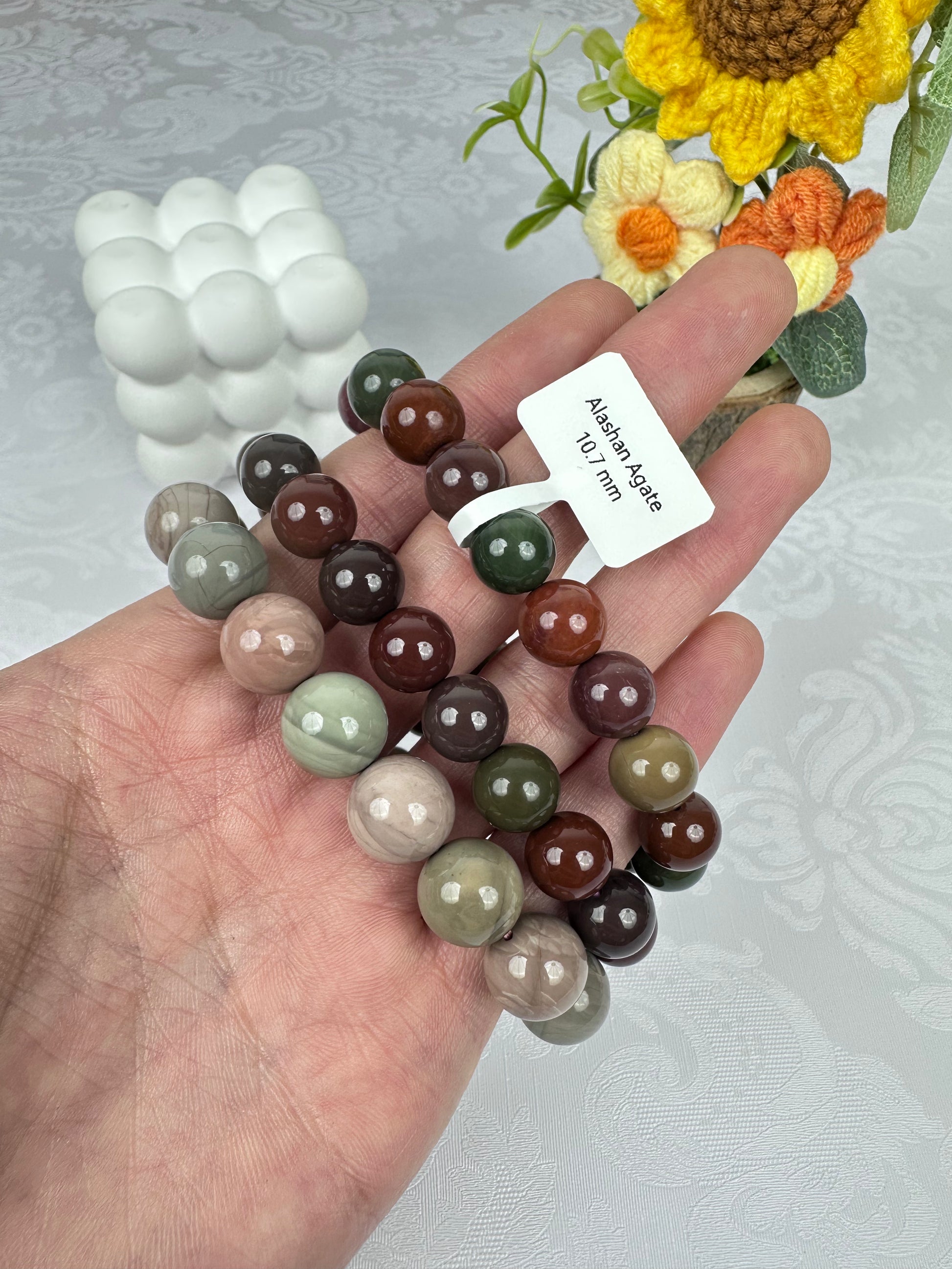 Natural Alashan Agate Bracelet