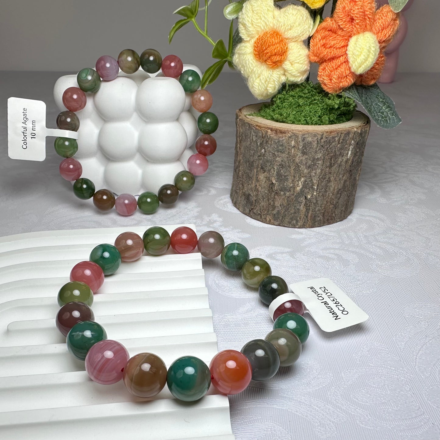 Colorful Agate Bracelet