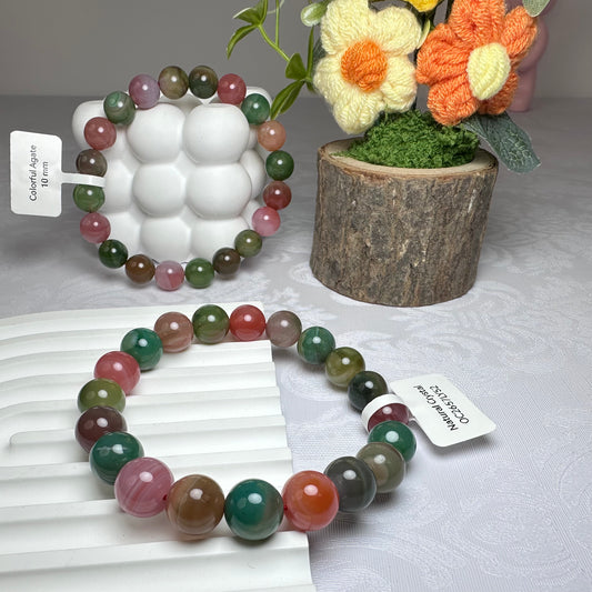 Colorful Agate Bracelet