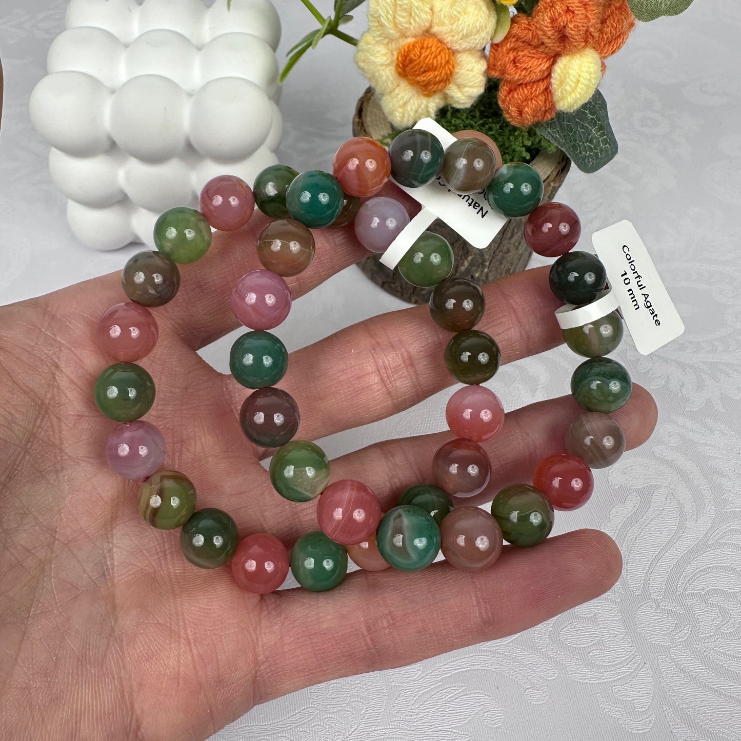 Colorful Agate Bracelet