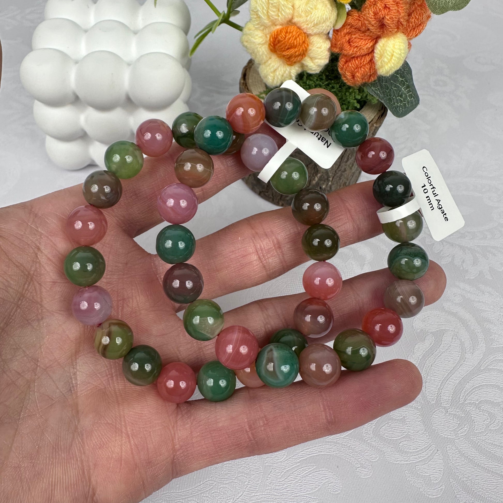 Colorful Agate Bracelet