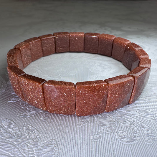 Goldstone Flat/Soft Bracelet