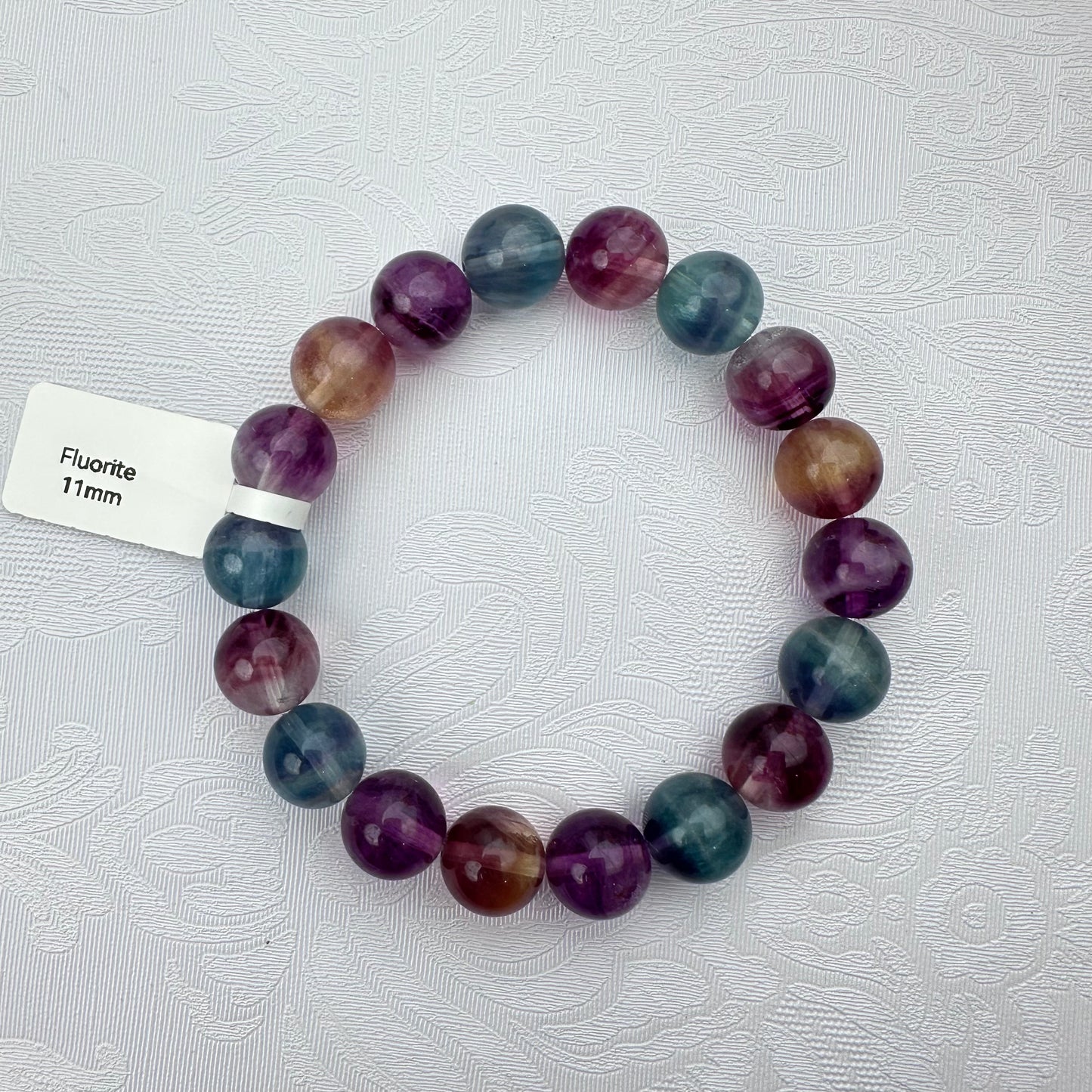 Natural Colorful Fluorite Bracelet