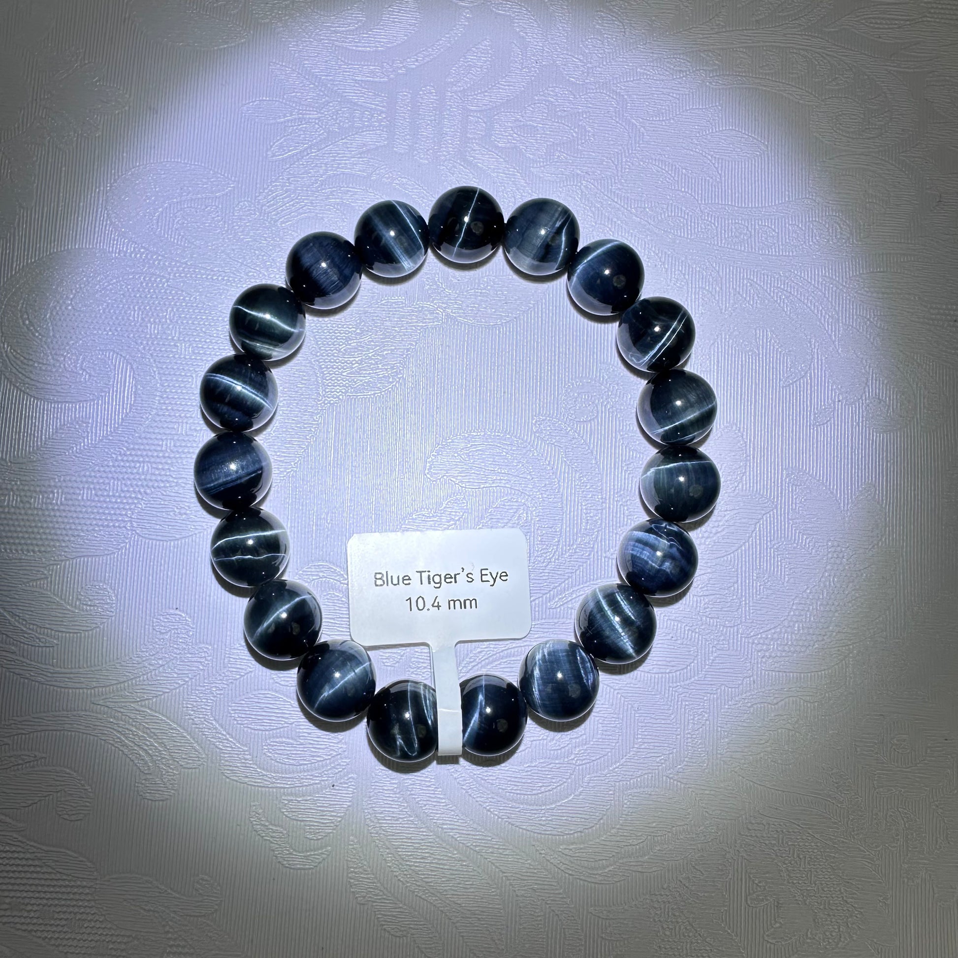 Natural Blue Tiger’s Eye Bracelet