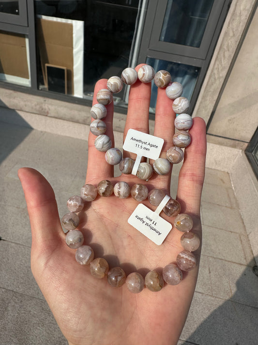 Natural Amethyst Agate Bracelet