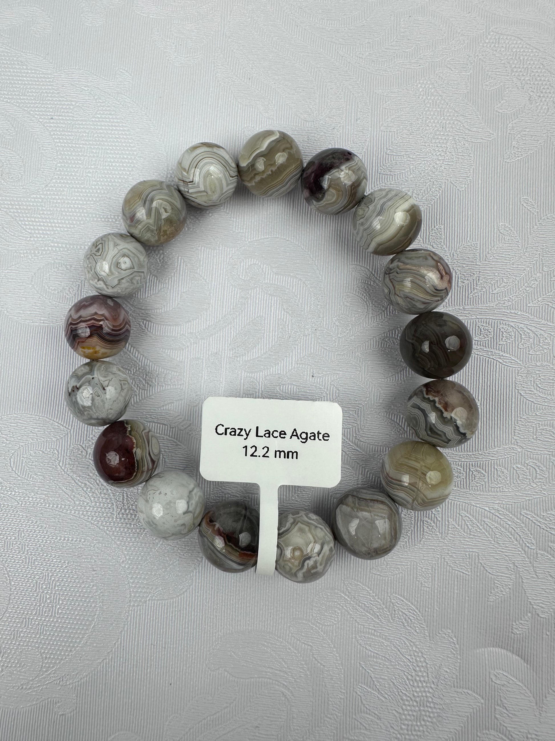 Natural Crazy Lace Agate Bracelet