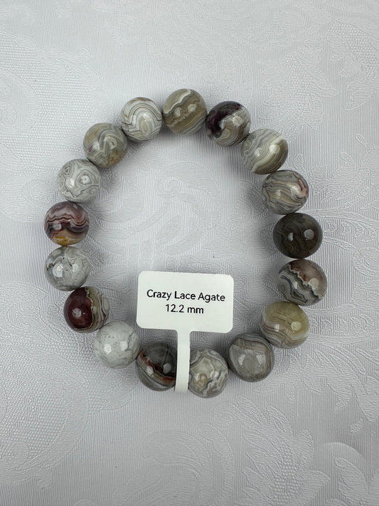 Natural Crazy Lace Agate Bracelet