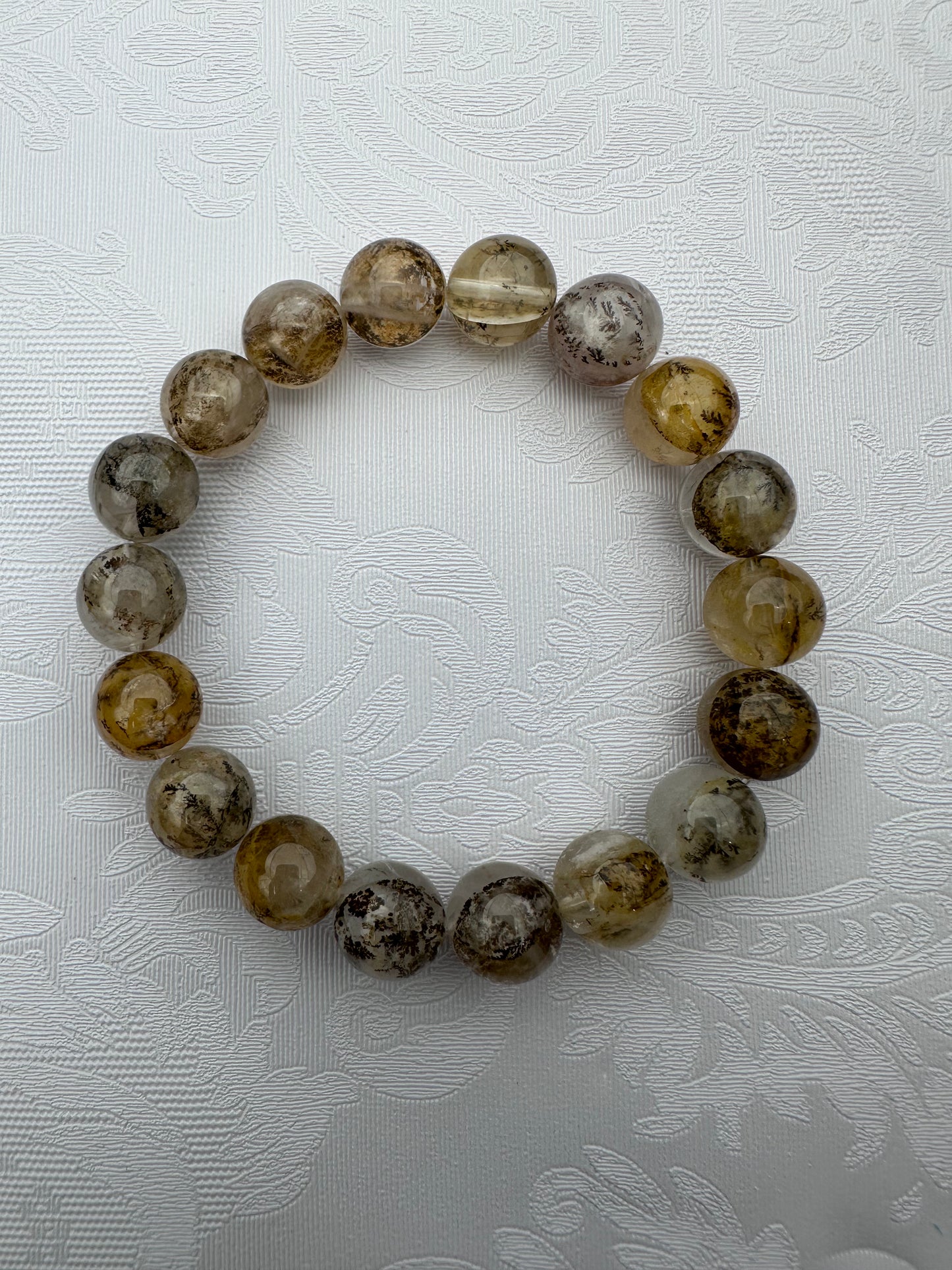 Dendritic Hematoid Quartz Bracelet