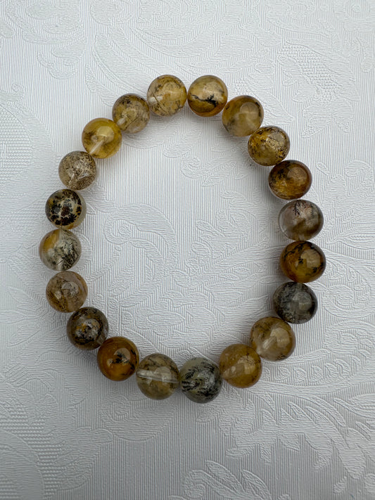 Dendritic Hematoid Quartz Bracelet