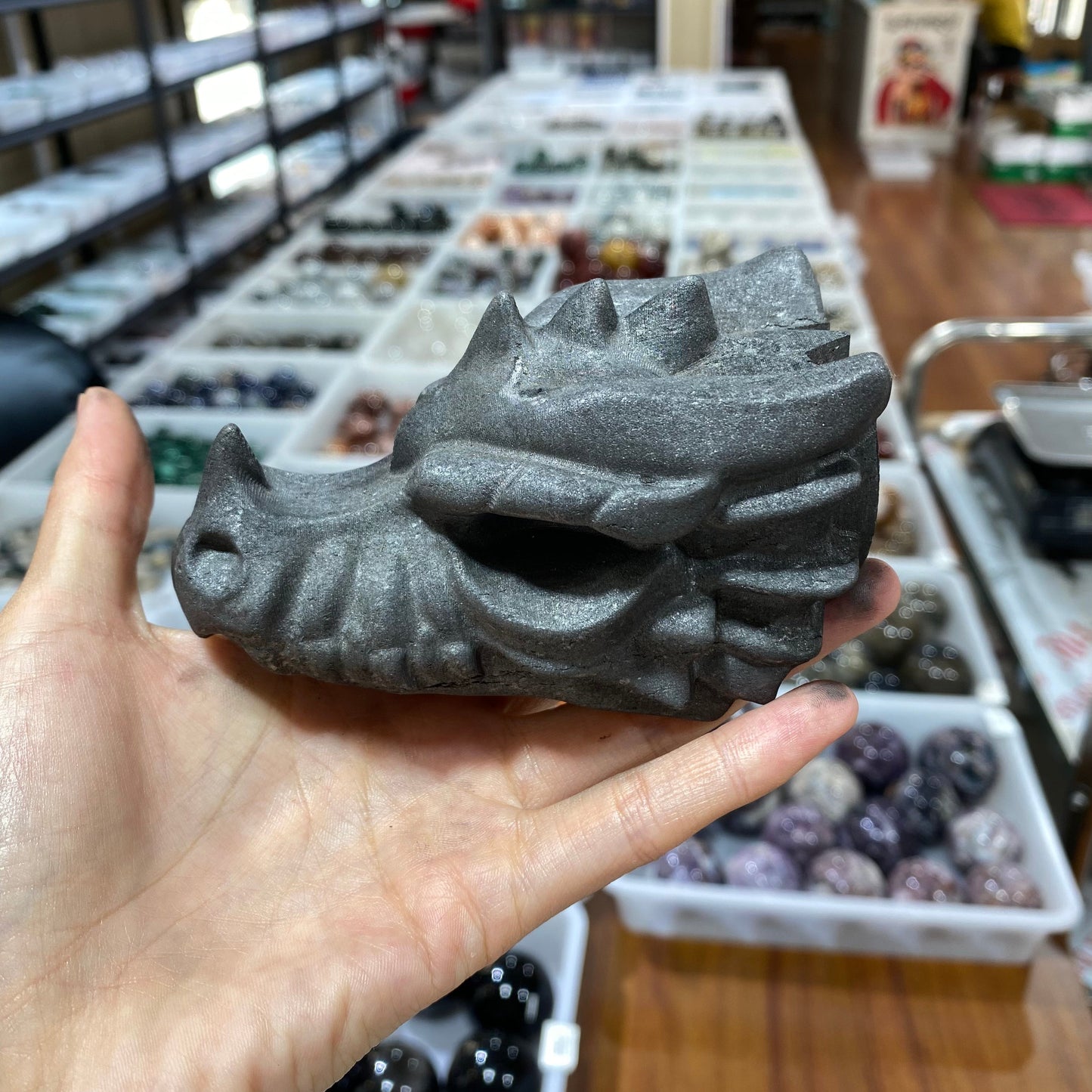 Shungite Dragon Head