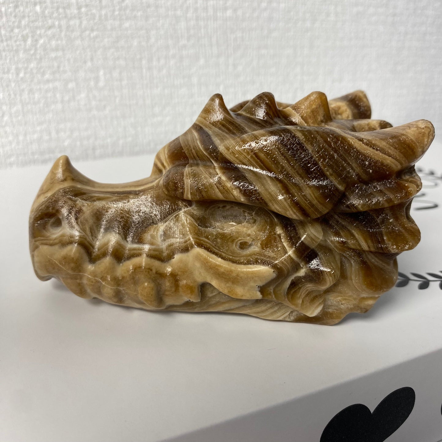 Chocolate Calcite Dragon Head