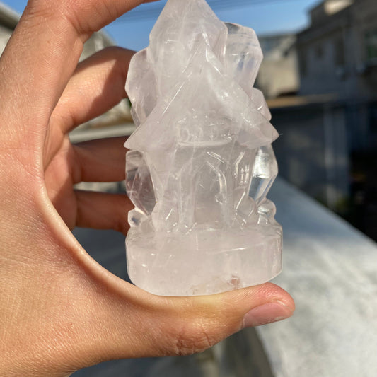 Clear Quartz Clusters House