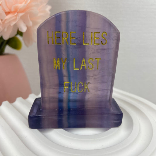 Fluorite Tombstone