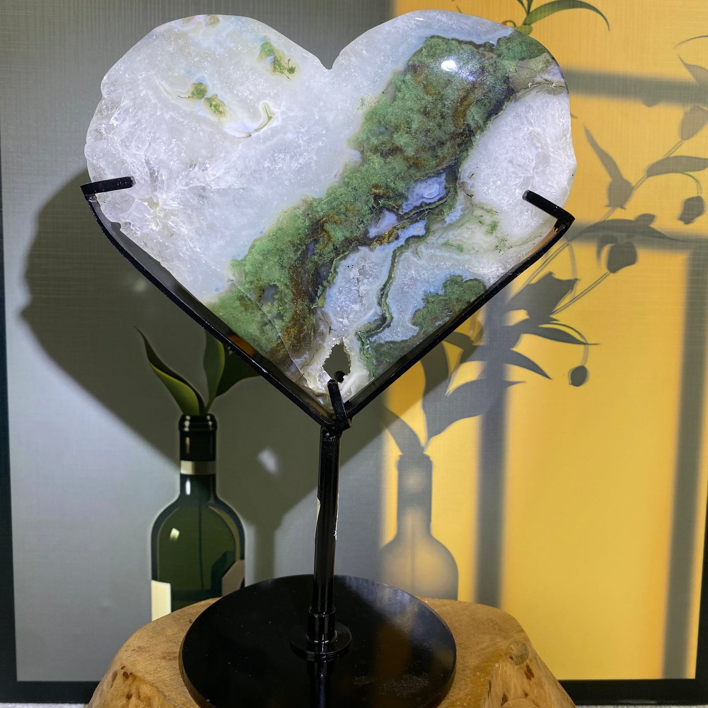 Moss Agate Heart
