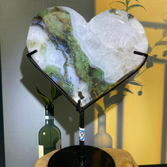 Moss Agate Heart