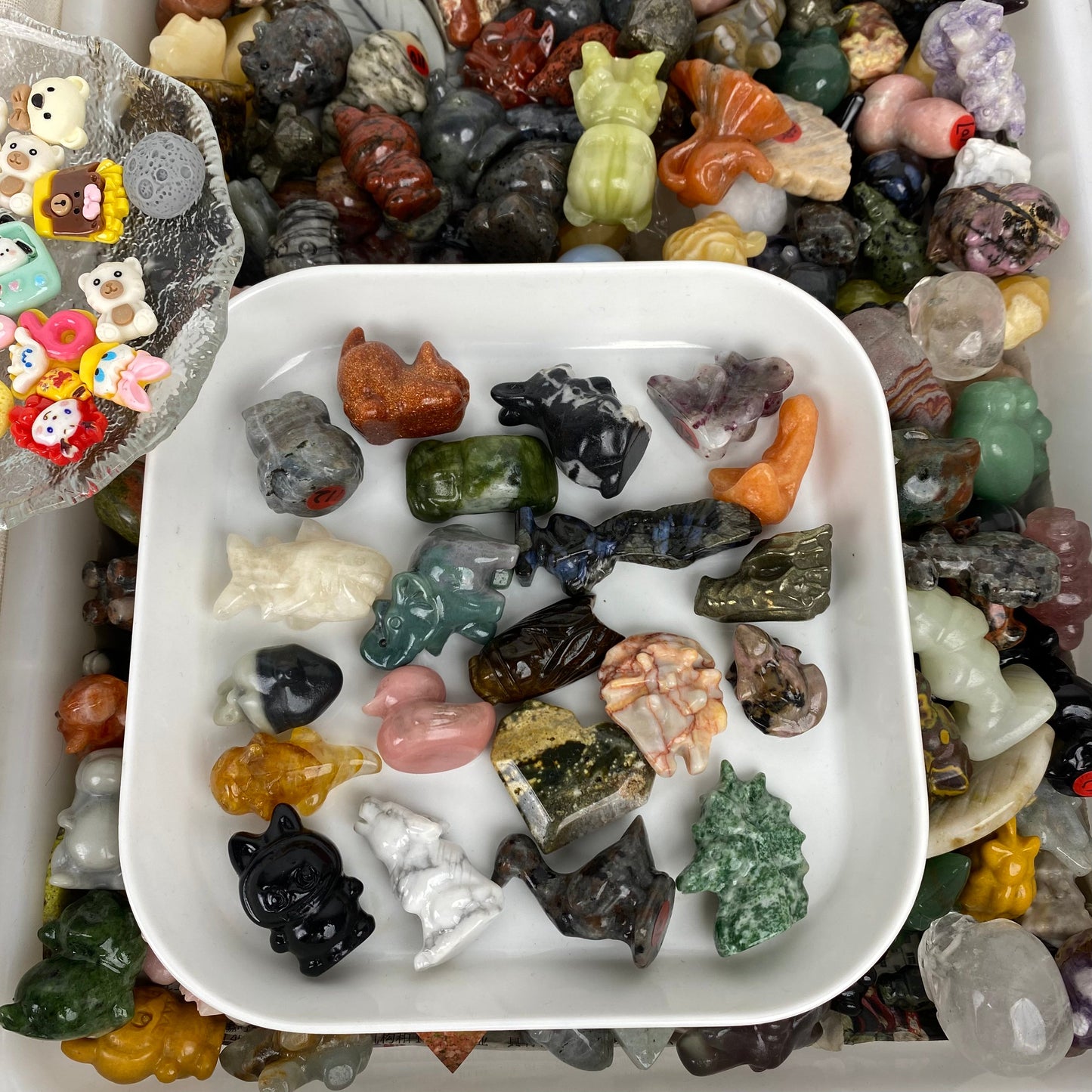 Natural Mystery Crystal Mini Carving Bag(1.2-1.6 inches)