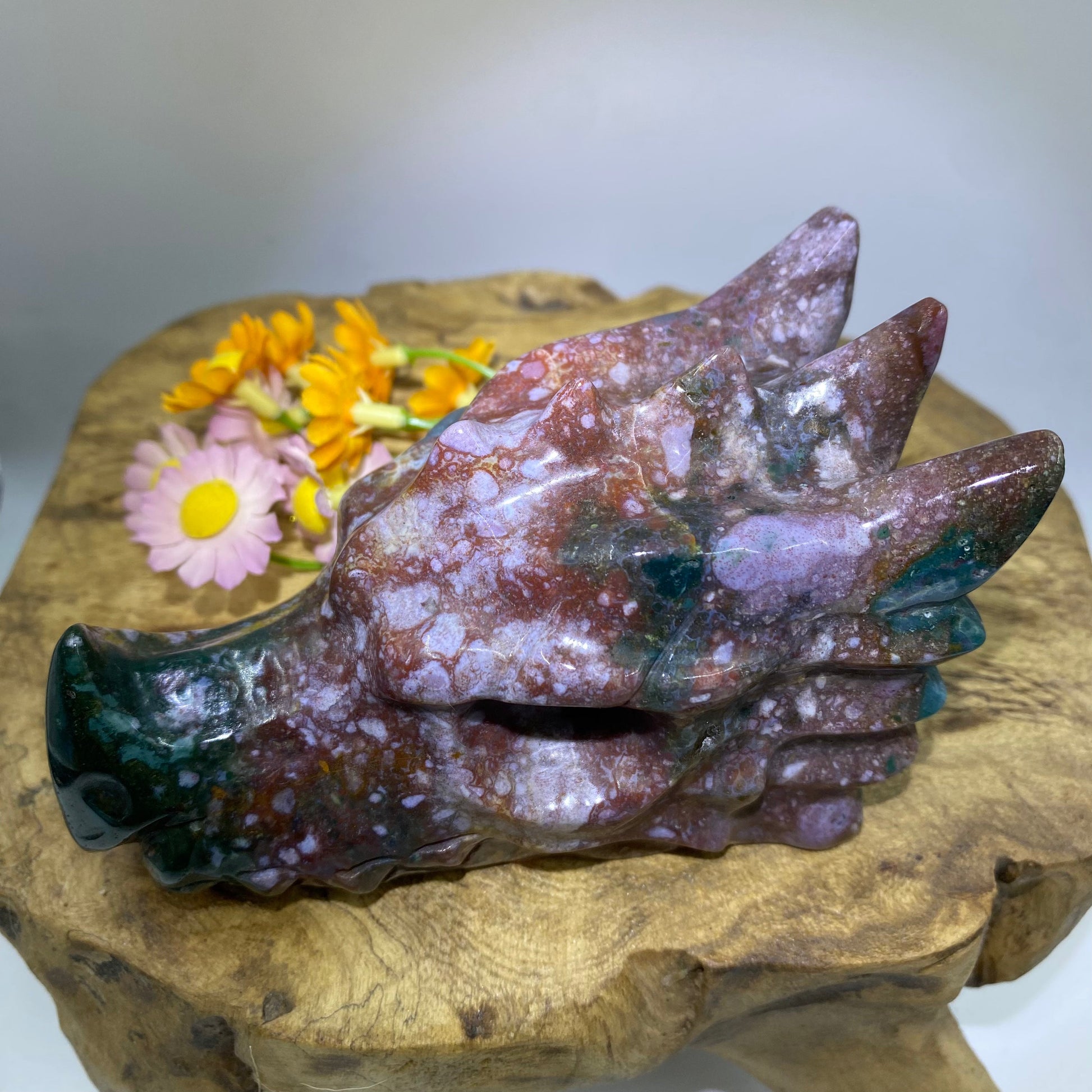 Ocean Jasper Dragon Head