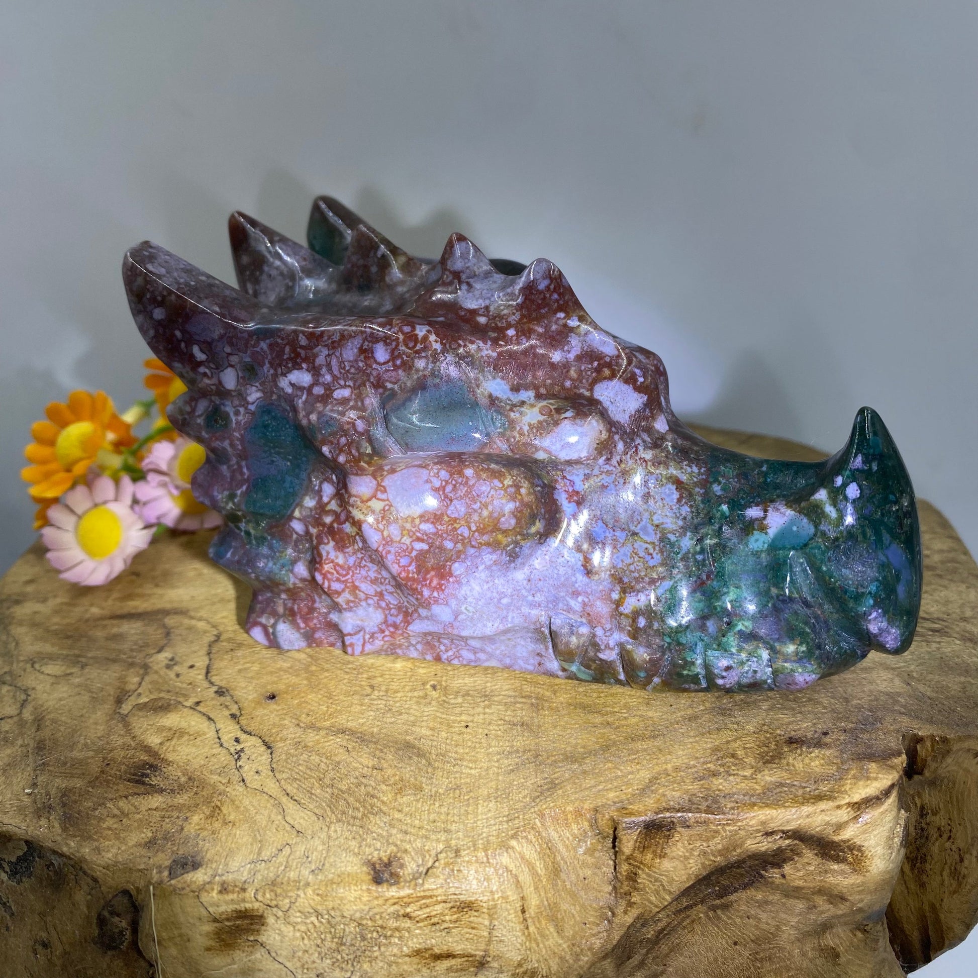 Ocean Jasper Dragon Head 2