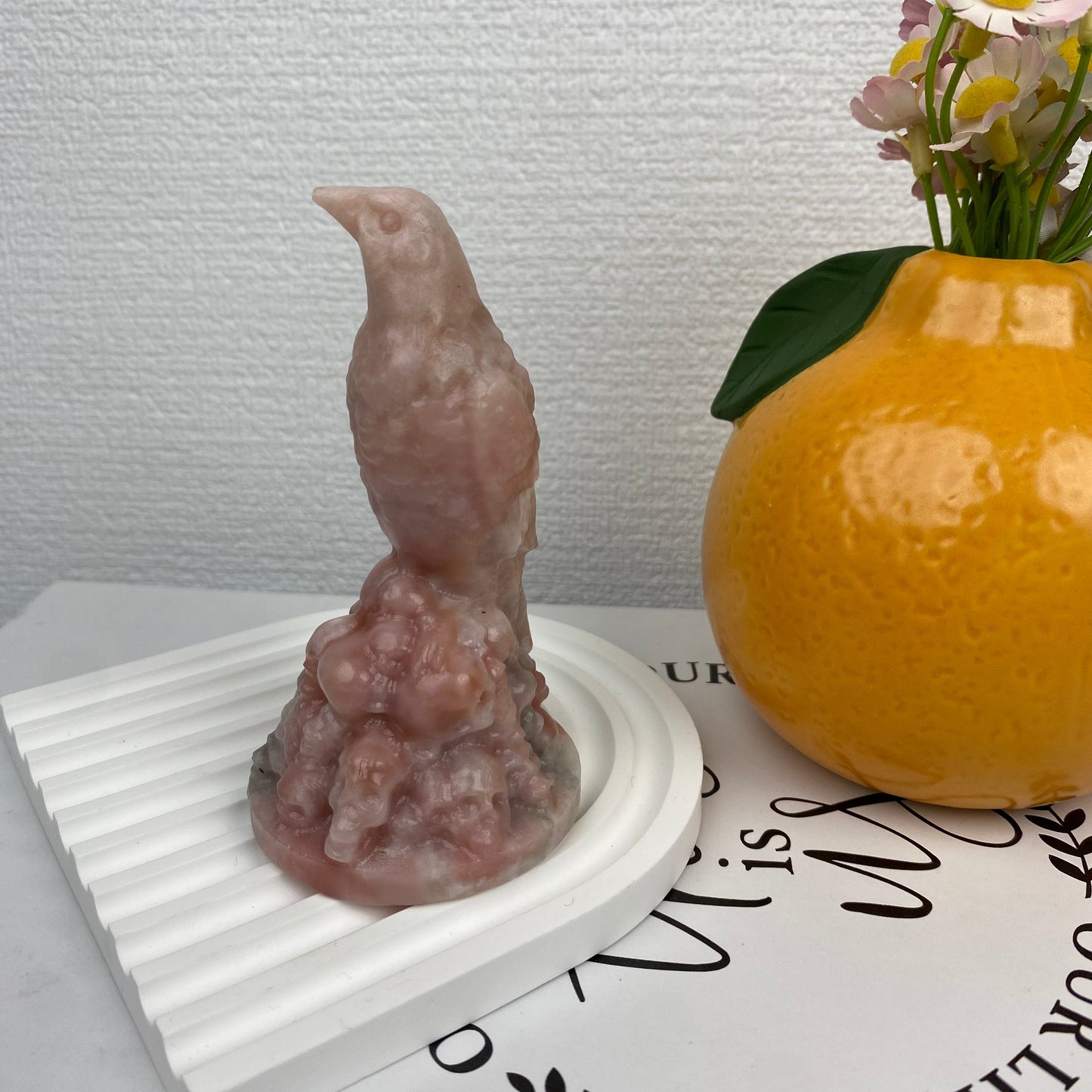 Pink Opal Skulls&Raven