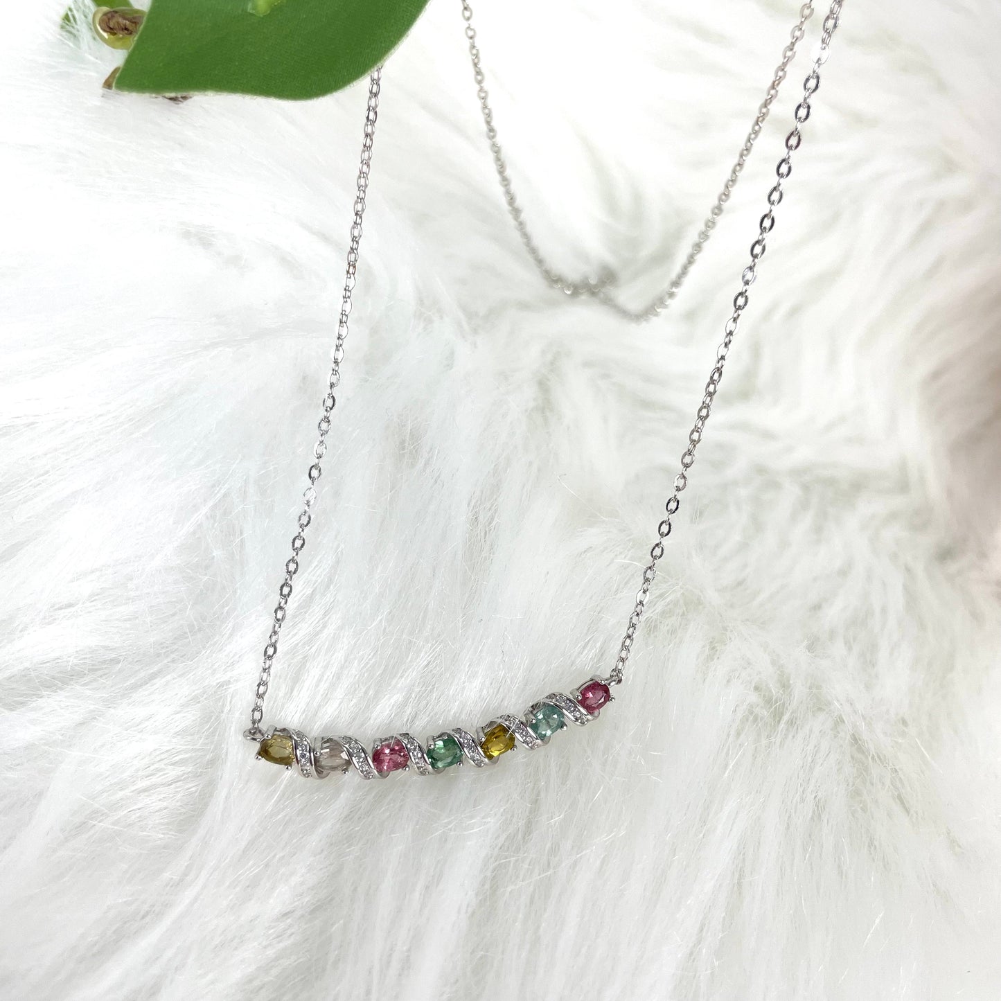 【S925】Smiling Tourmaline Necklace
