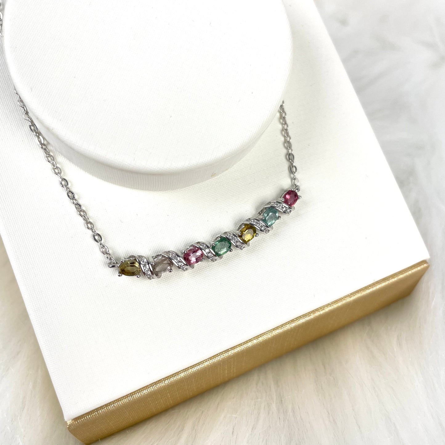 【S925】Smiling Tourmaline Necklace