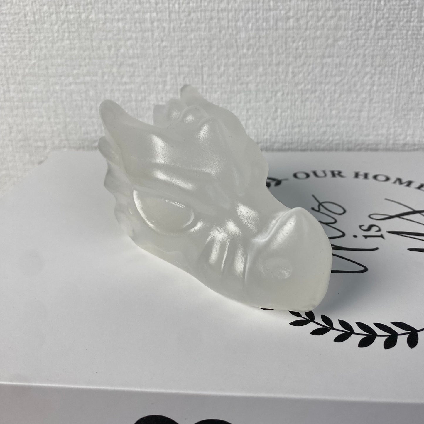 Selenite Dragon Head