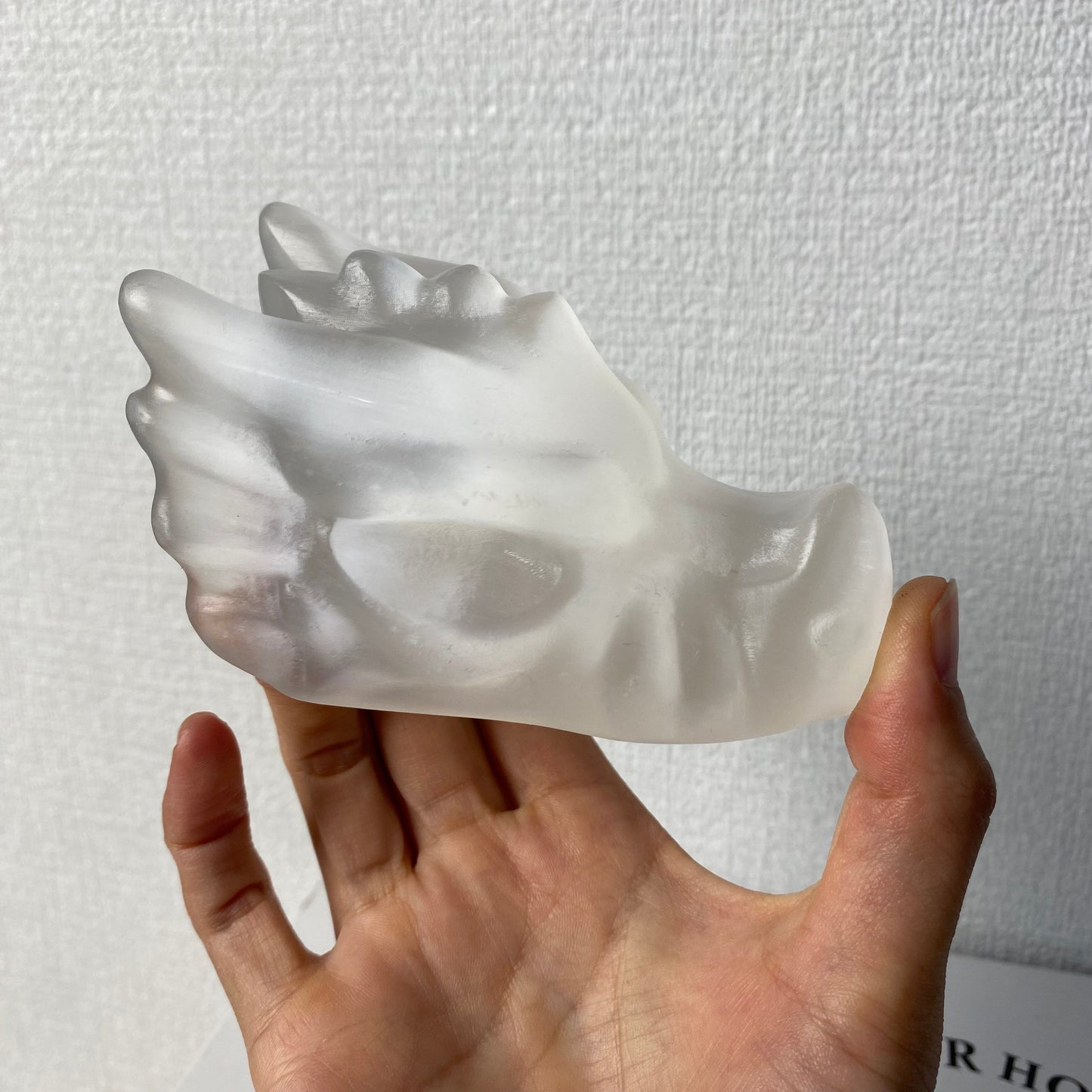 Selenite Dragon Head
