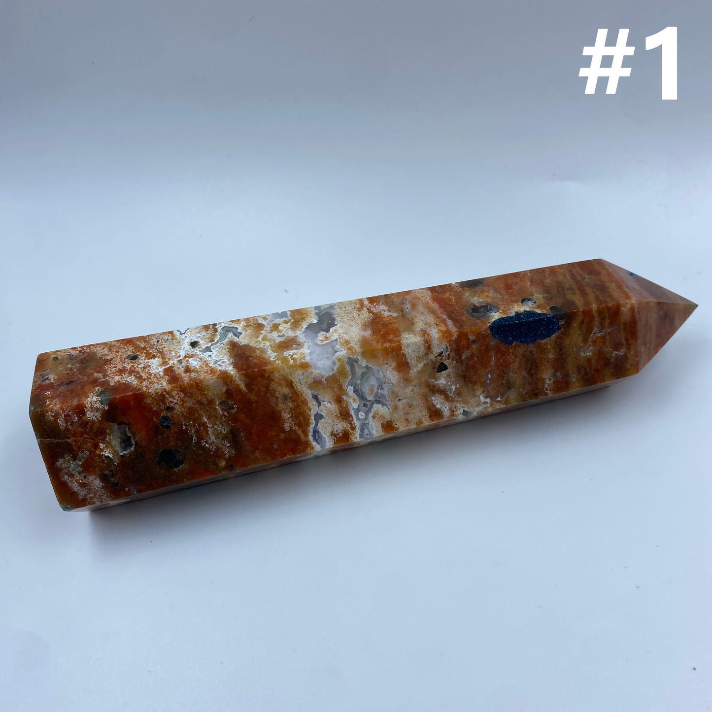 Sunstone With Apatite Tower