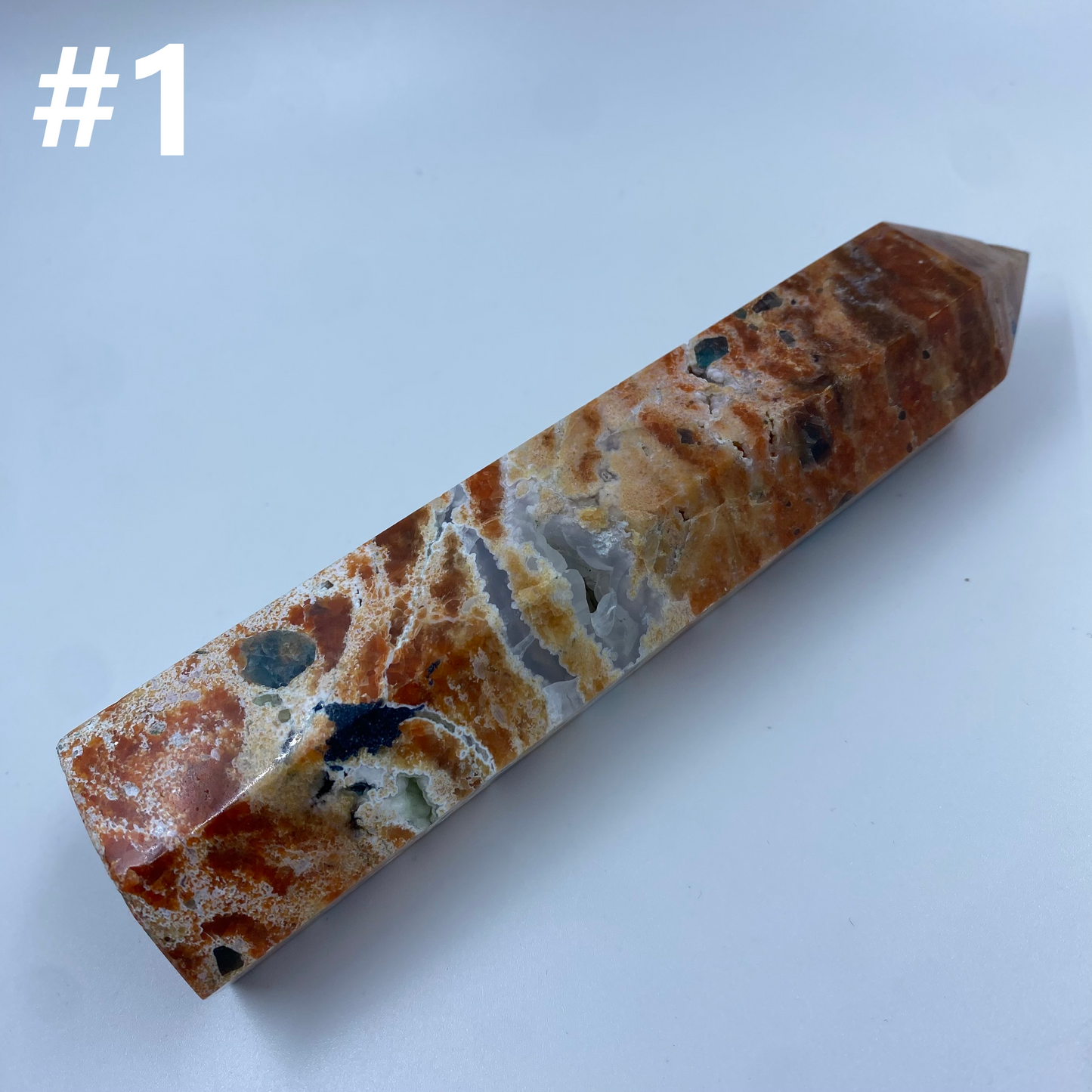 Sunstone With Apatite Tower