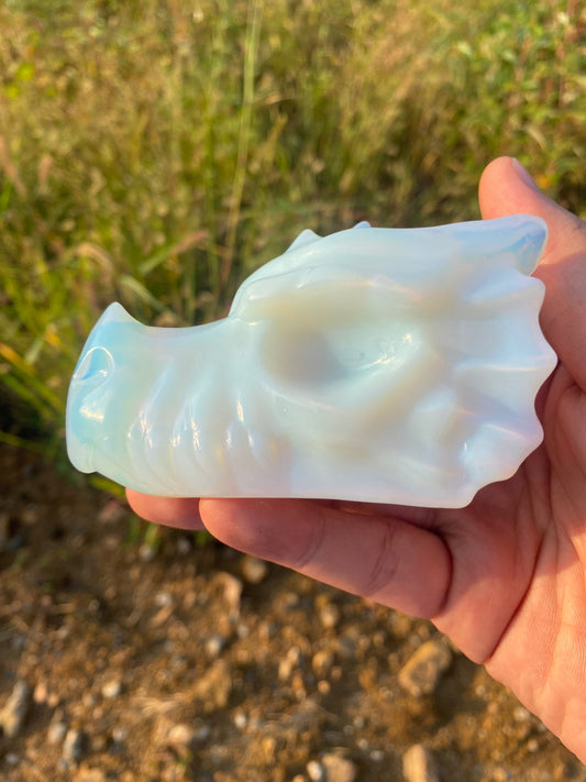 White Opal Dragon Head1