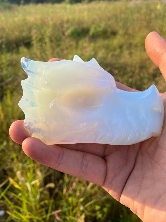 White Opal Dragon Head2