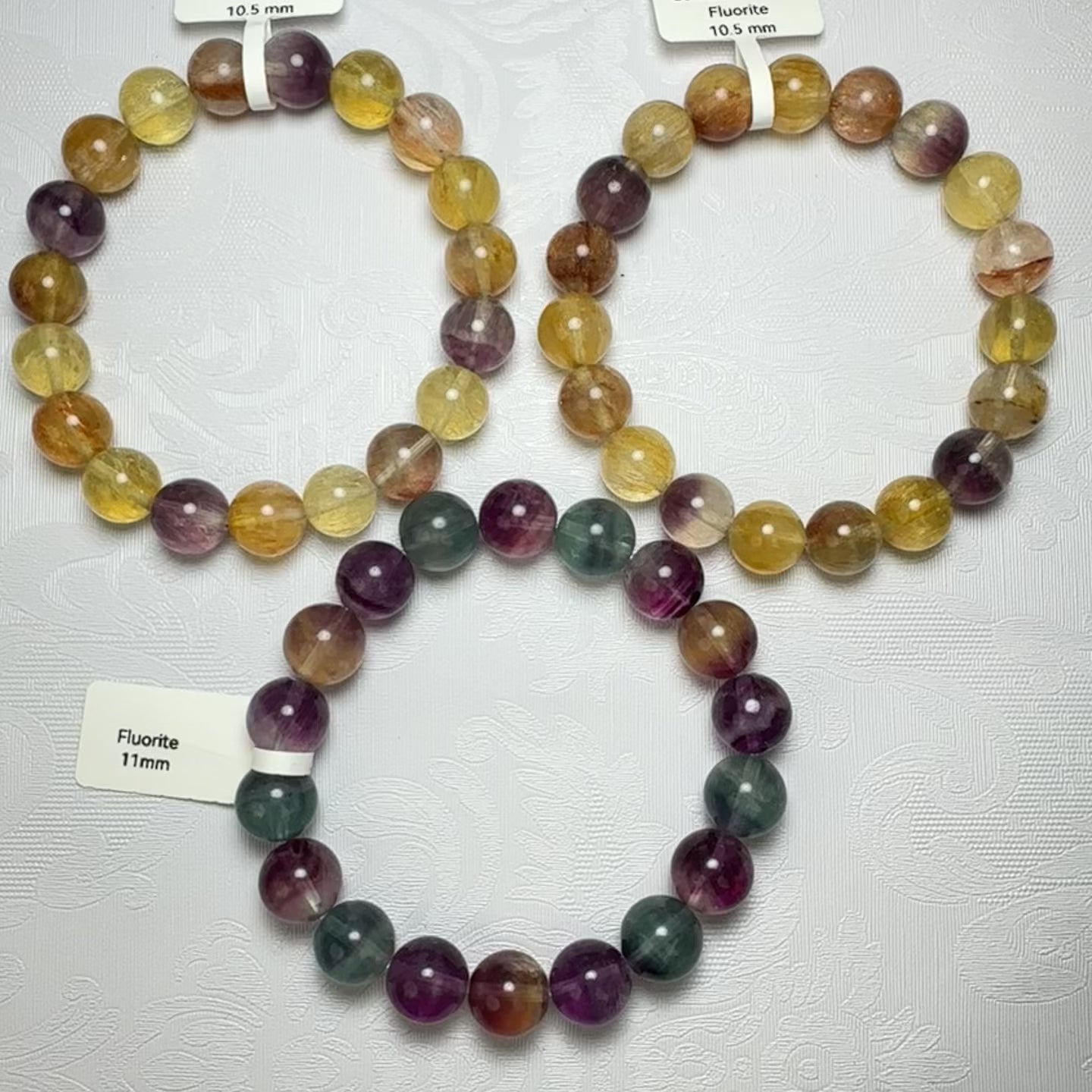 Natural Colorful Fluorite Bracelet