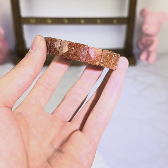 Goldstone Flat/Soft Bracelet