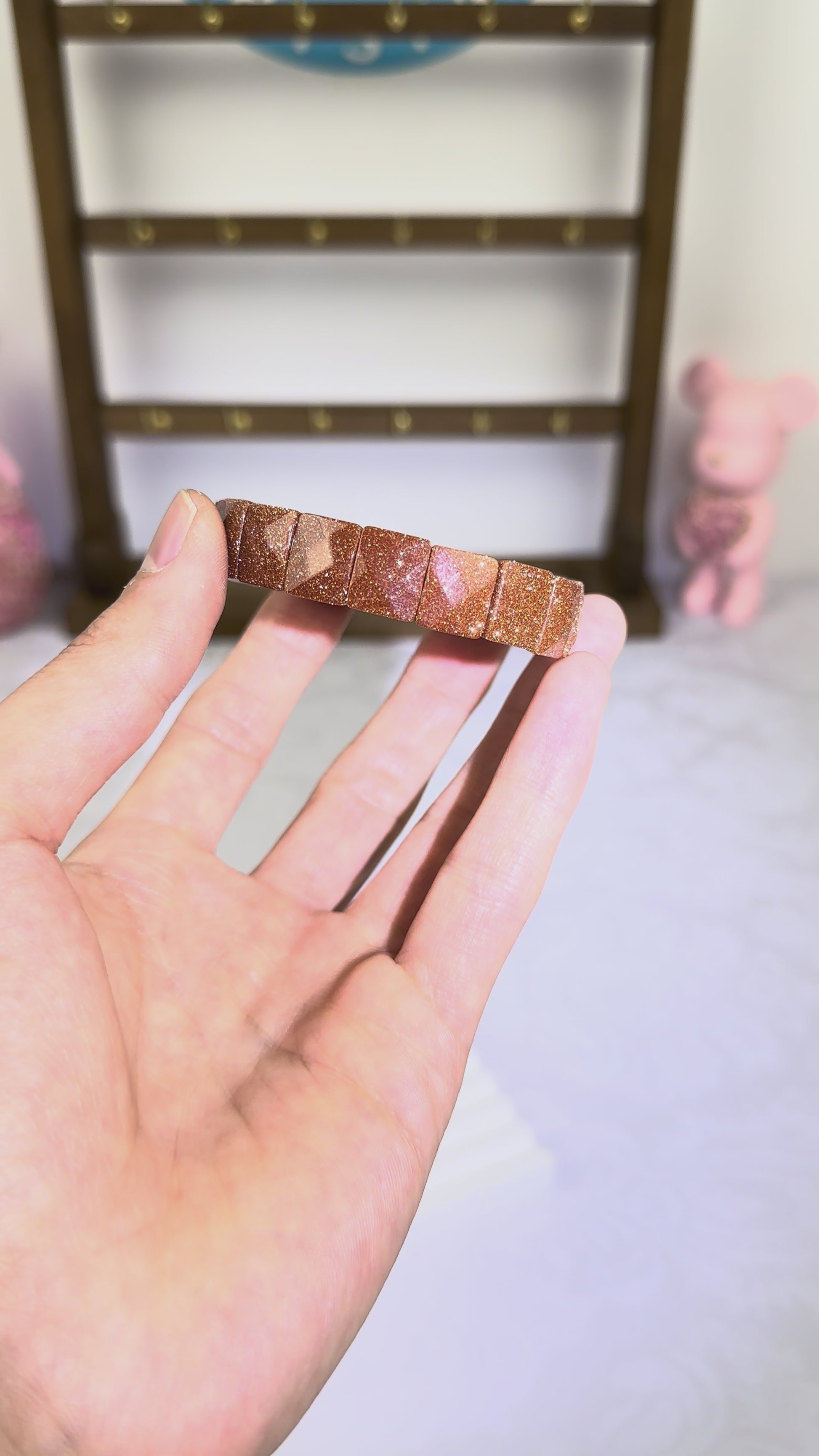 Goldstone Flat/Soft Bracelet